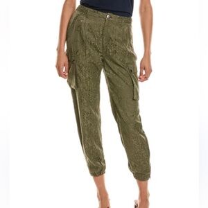 Johnny Was Olive Green Cargo Jogger Pants
